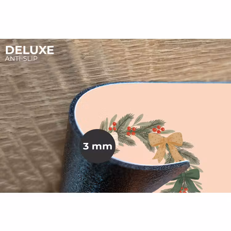 Placemat - 6 stuks - Kerstkrans - Strikken - Kerst — 4