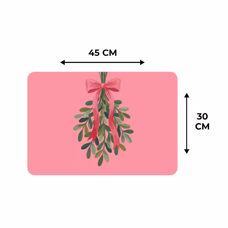 Placemat - 6 stuks - Plant - Lint - Roze — 3
