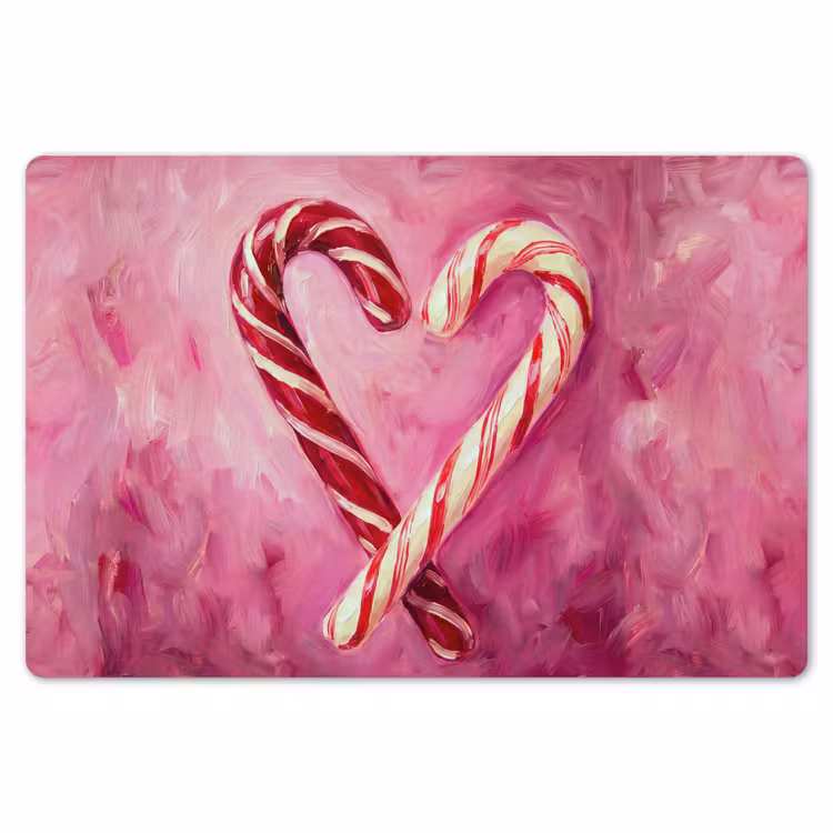 Placemat - 6 stuks - Snoep - Hart - Roze — 7