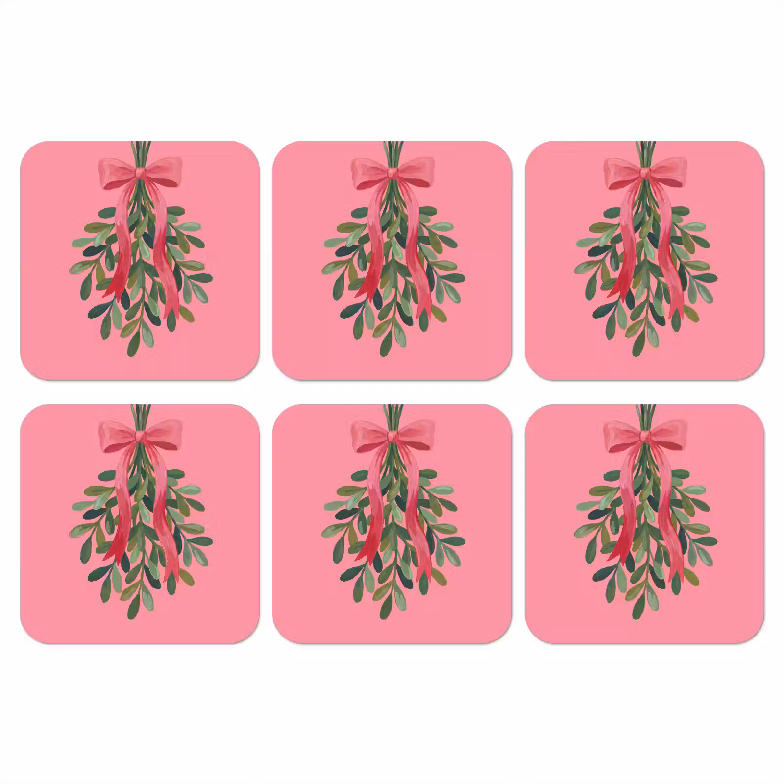 Onderzetter - Plant - Lint - Roze — 1