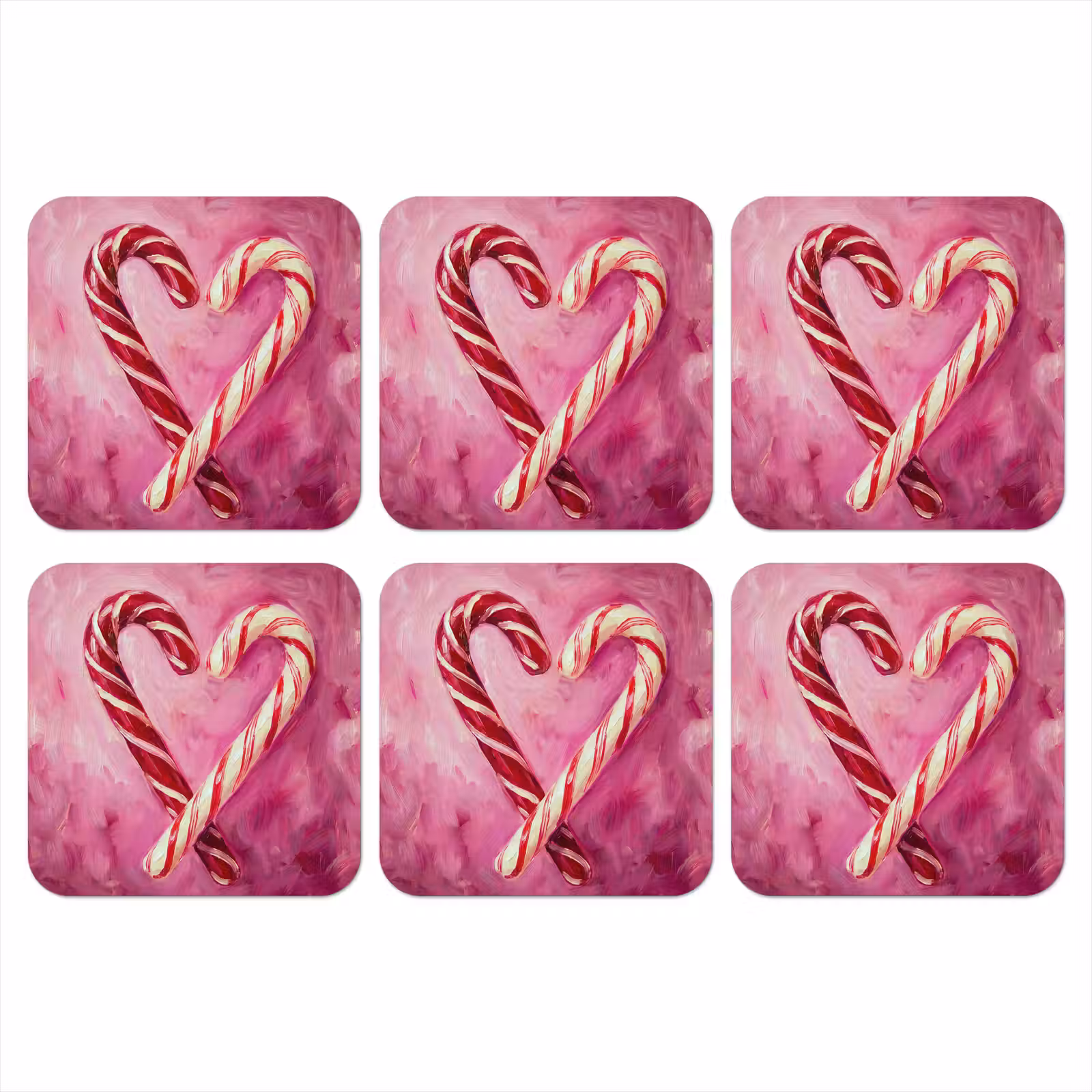 Onderzetter - Snoep - Hart - Roze — 1