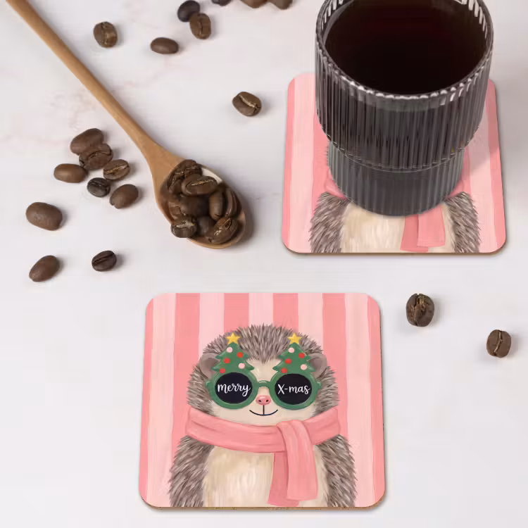 Onderzetter - Egel - Kerst - Illustratie — 4