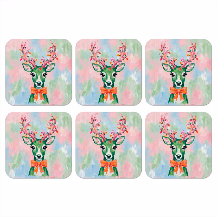 Onderzetter - Hert - Kerst - Dieren — 1