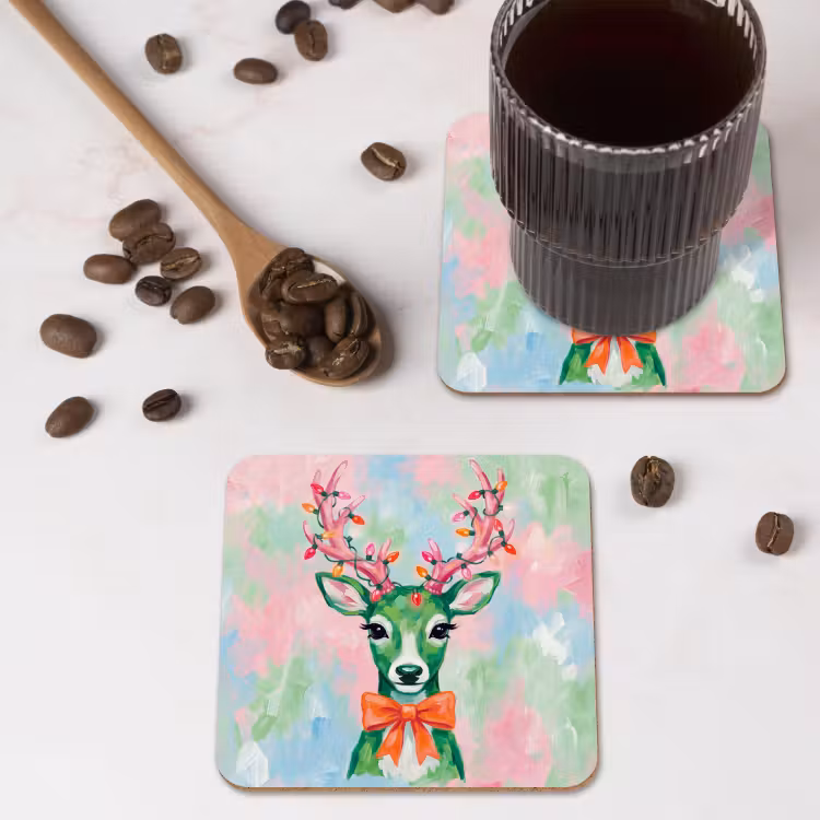 Onderzetter - Hert - Kerst - Dieren — 4