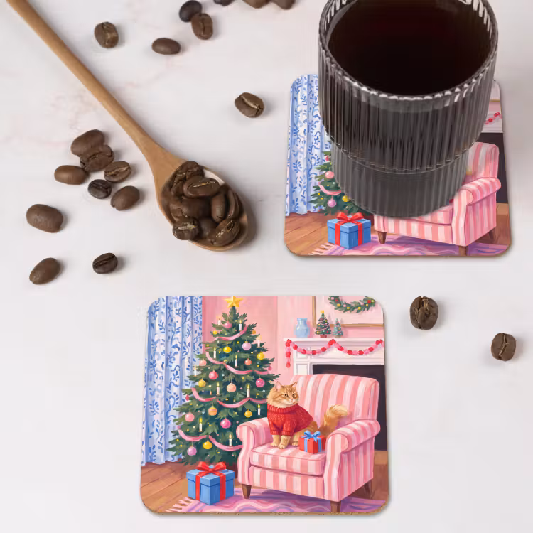 Onderzetter - Kat - Kerst - Interieur — 4