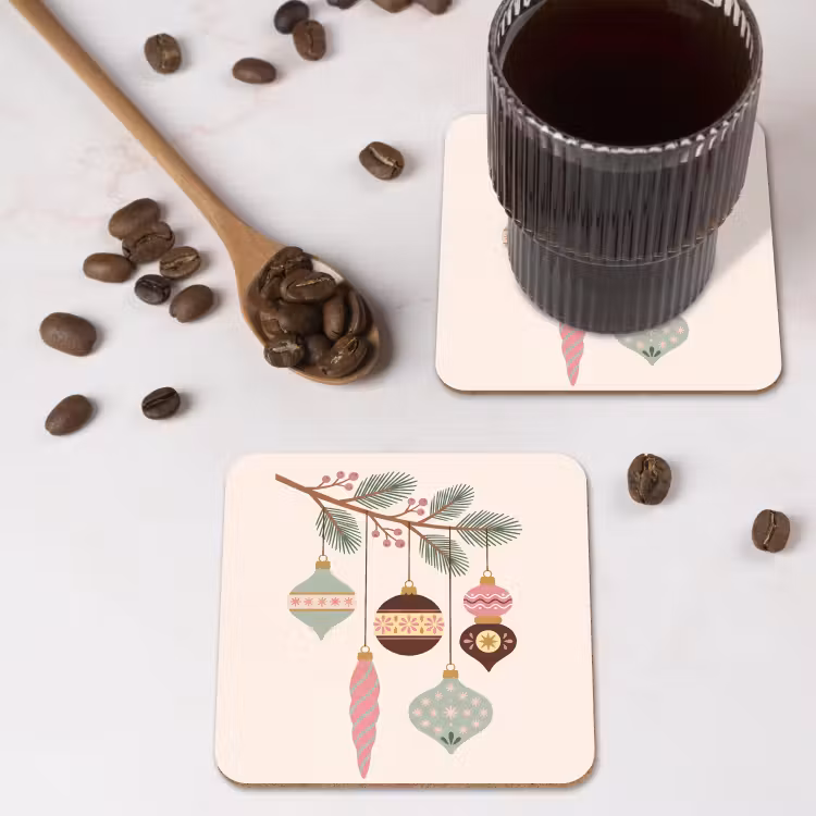 Onderzetter - Kerst - Ornamenten - Tak — 4