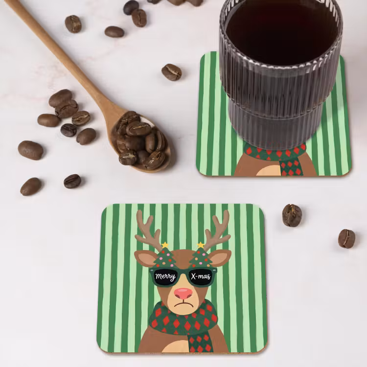 Onderzetter - Rendier - Kerst - Illustratie — 4
