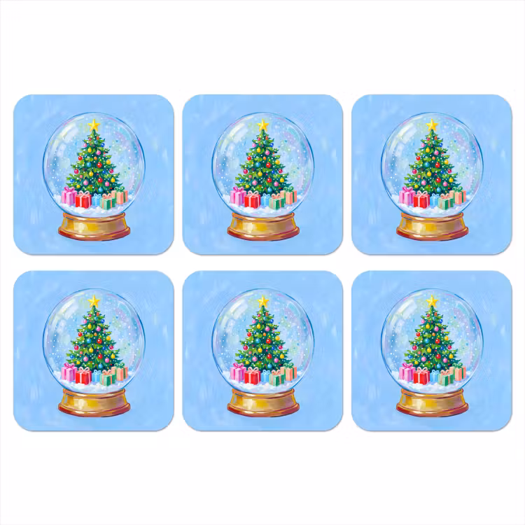 Onderzetter - Sneeuwbol - Kerst - Cadeaus — 1