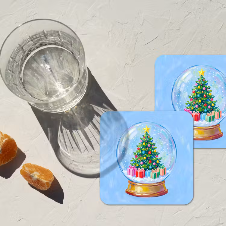 Onderzetter - Sneeuwbol - Kerst - Cadeaus — 2