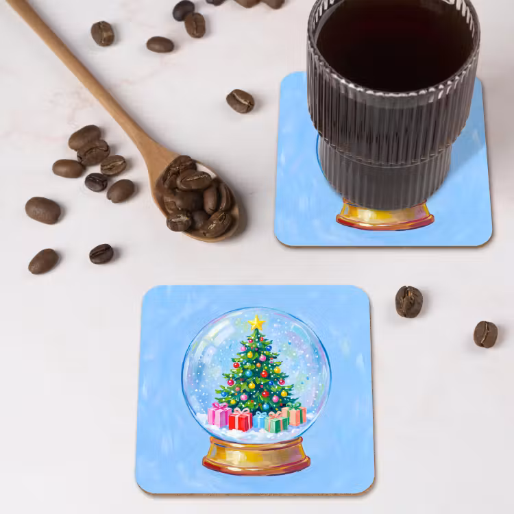 Onderzetter - Sneeuwbol - Kerst - Cadeaus — 4
