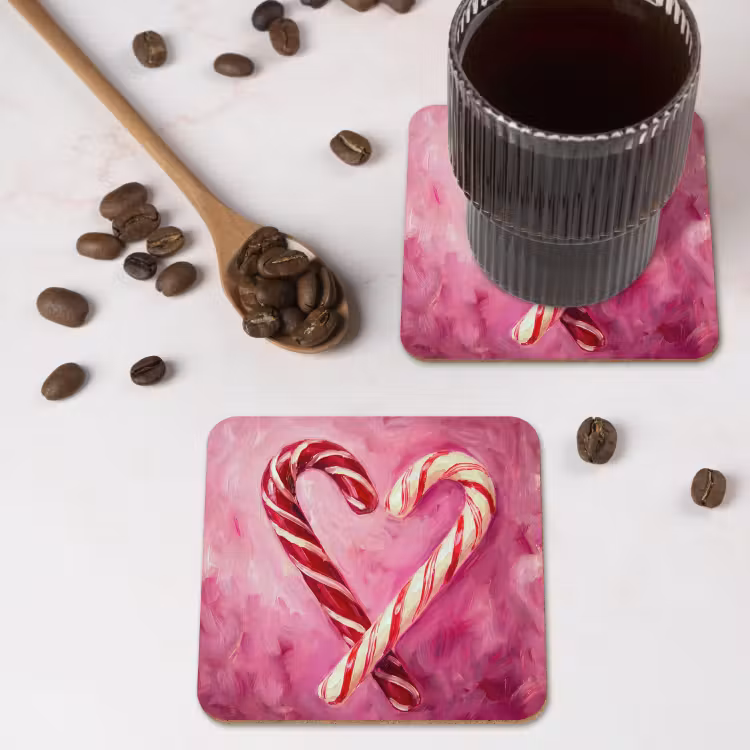 Onderzetter - Snoep - Hart - Roze — 4