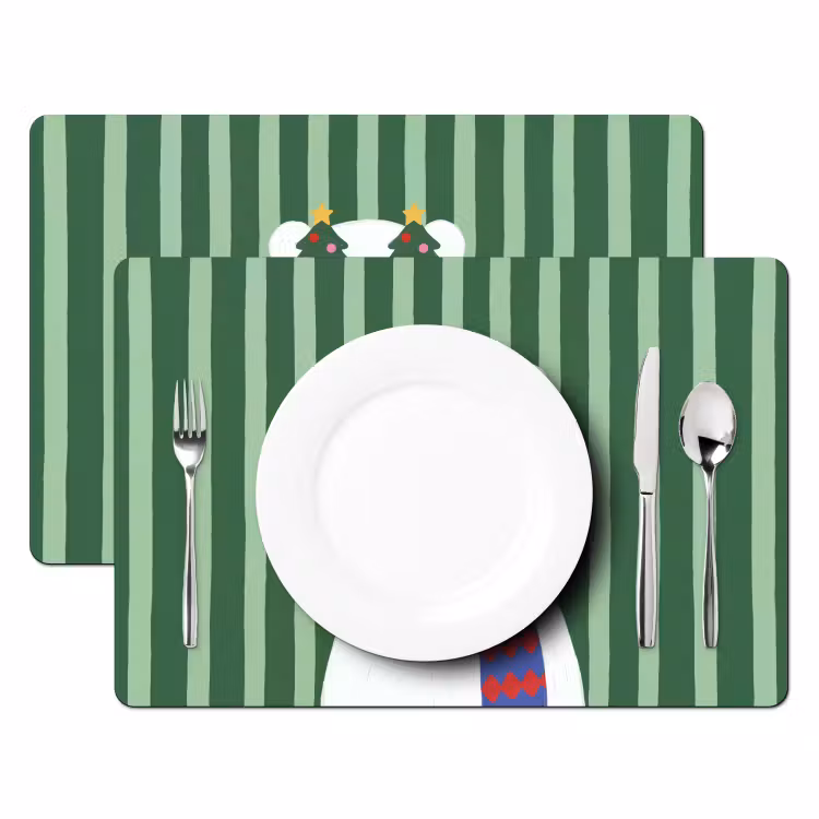 Placemat - 6 stuks - Dier - Winter - Cartoon — 2