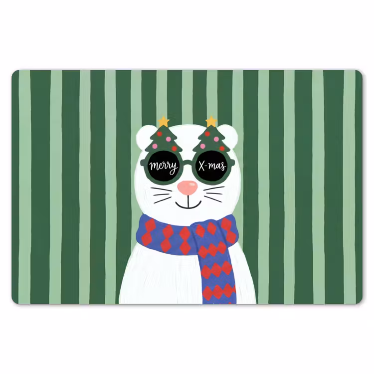 Placemat - 6 stuks - Dier - Winter - Cartoon — 7