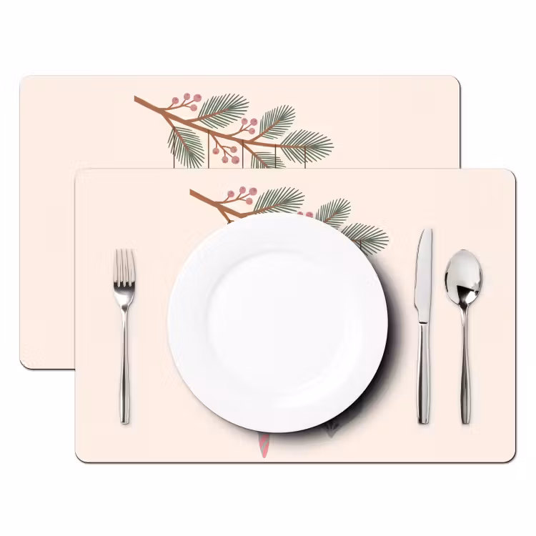 Placemat - 6 stuks - Kerst - Ornamenten - Tak — 2