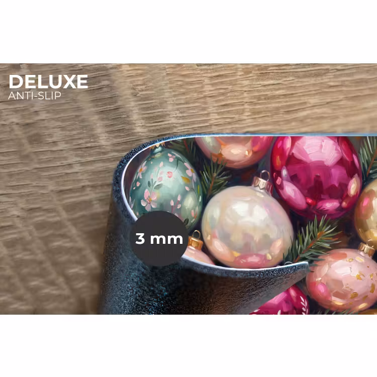 Placemat - 6 stuks - Kerstballen - Kleurrijk - Feest — 4