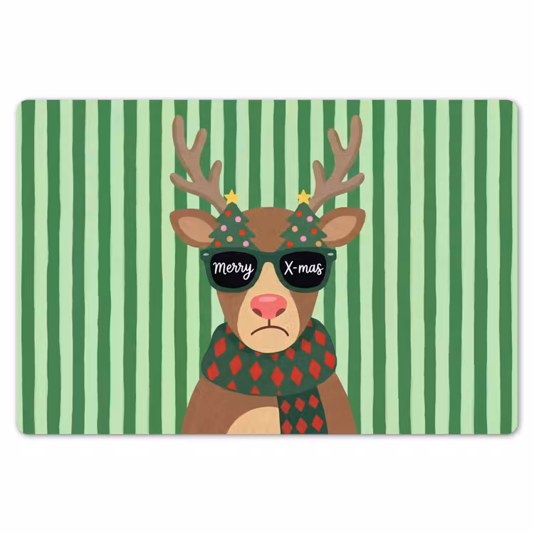 Placemat - 6 stuks - Rendier - Kerst - Illustratie — 7
