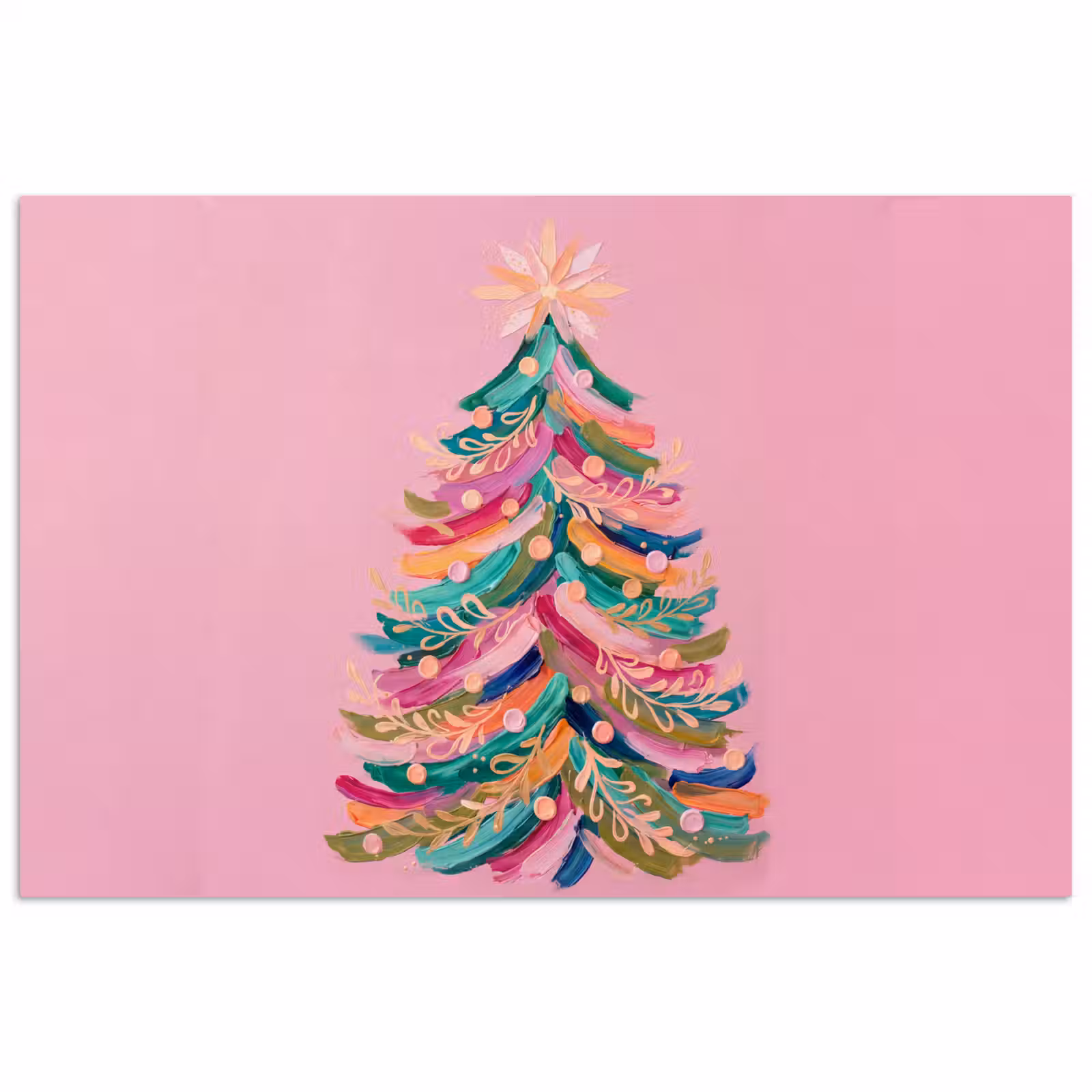 Poster - Kerstboom - Abstract - Kleurrijk — 1