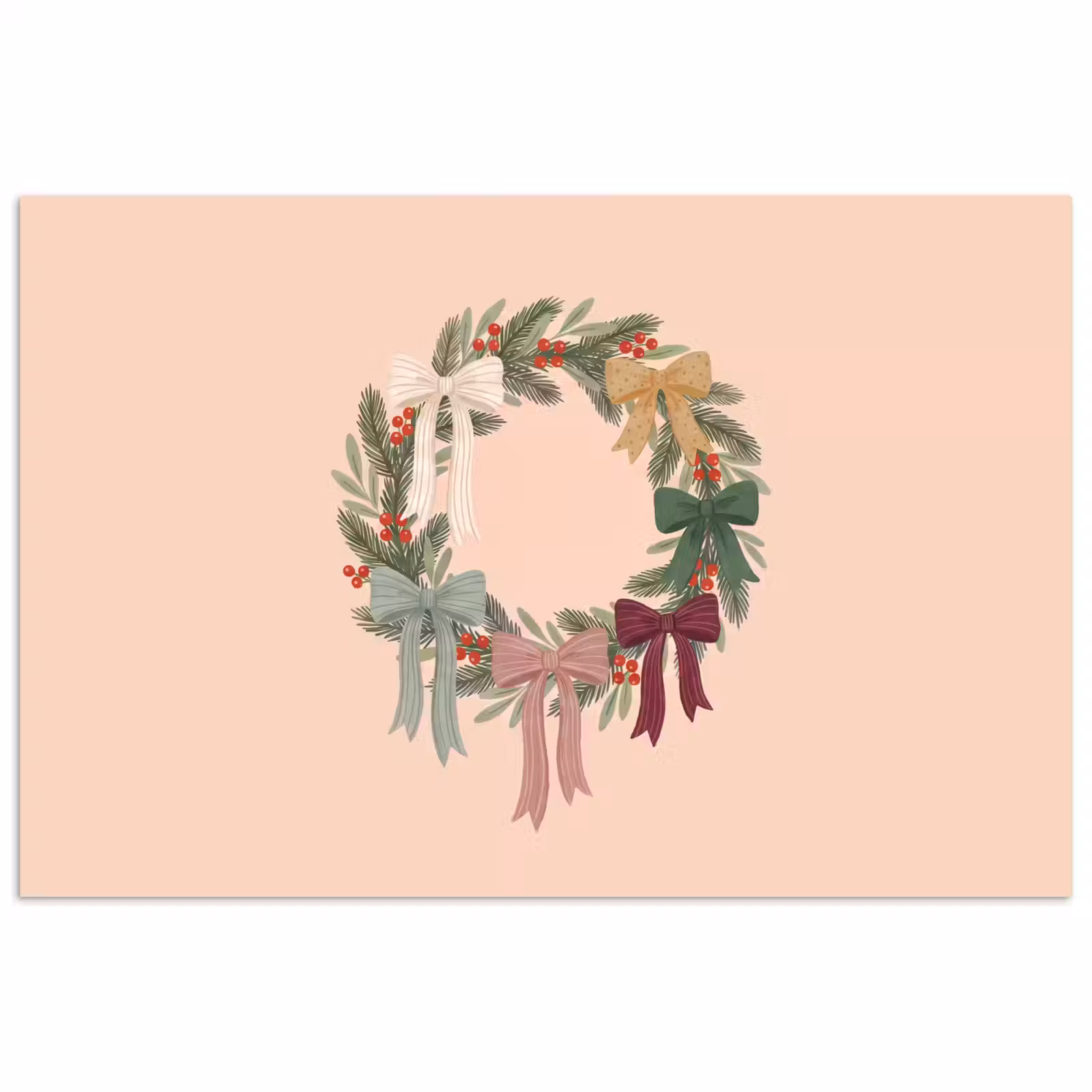 Poster - Kerstkrans - Strikken - Kerst — 1