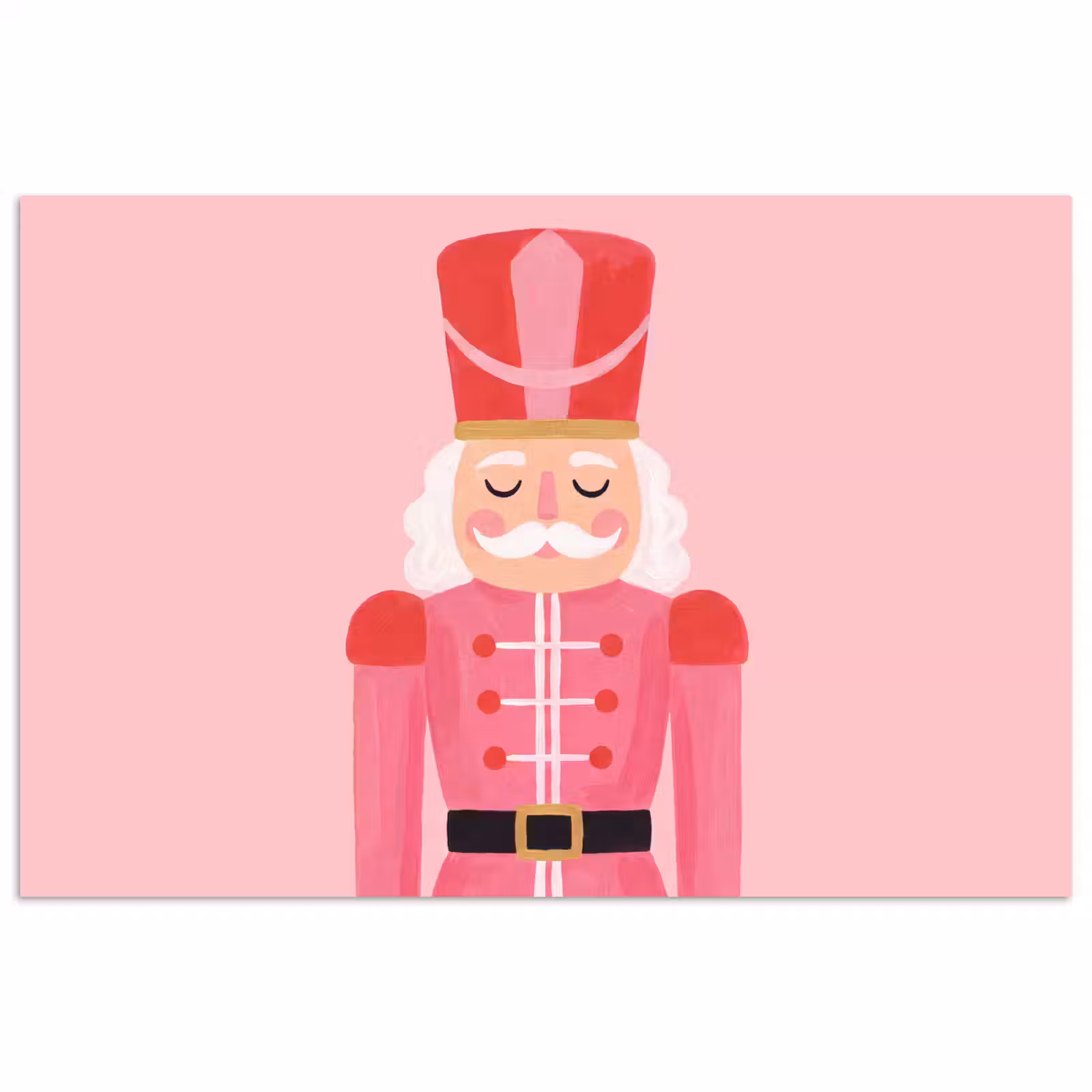 Poster - Notenkraker roze illustratie — 1