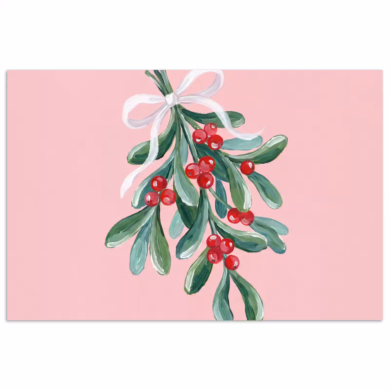 Poster - Plant - Kerst - Roze — 1