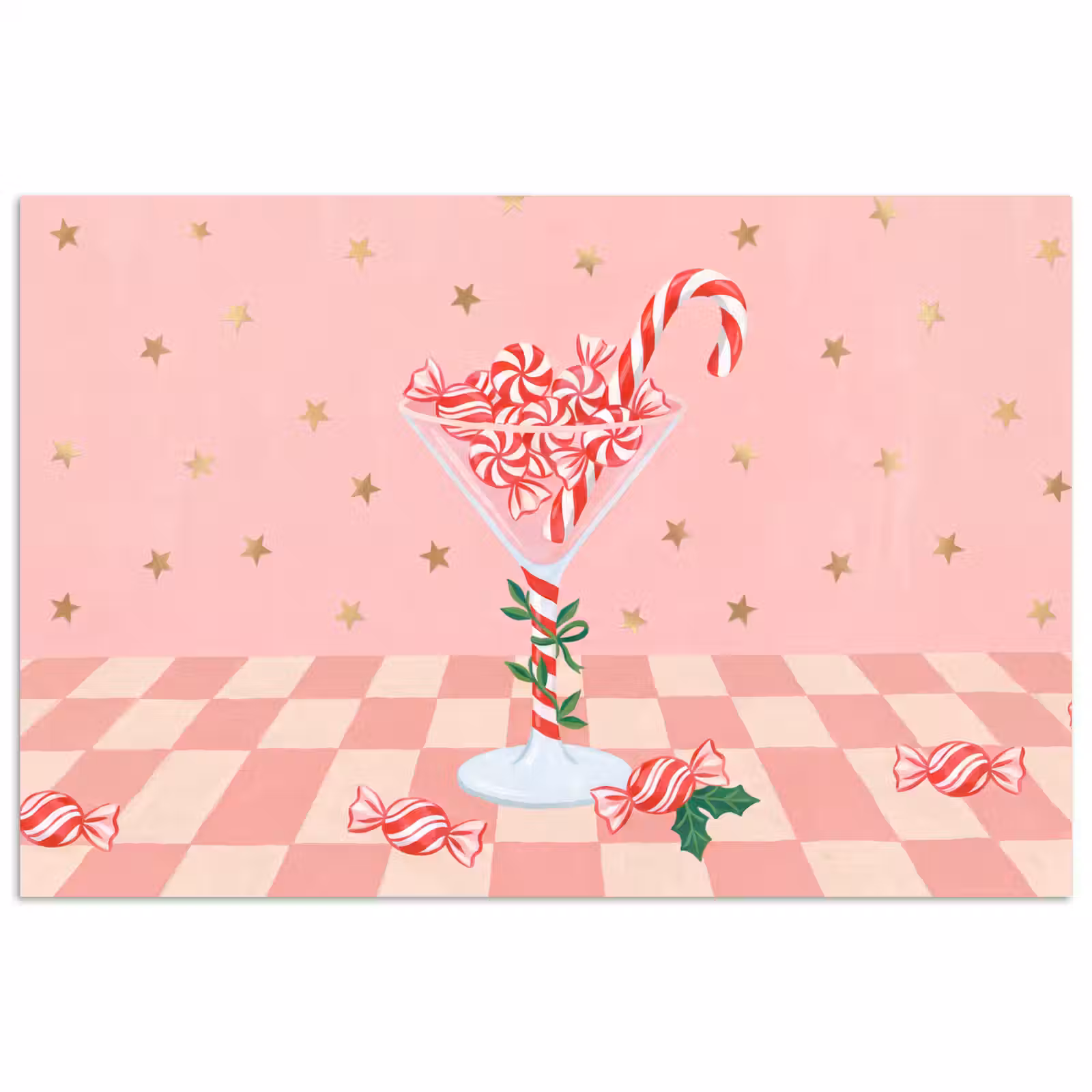 Poster - Snoep - Glas - Roze — 1