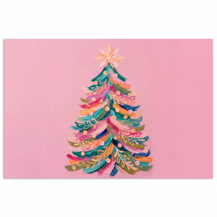 Poster - Kerstboom - Abstract - Kleurrijk — 1