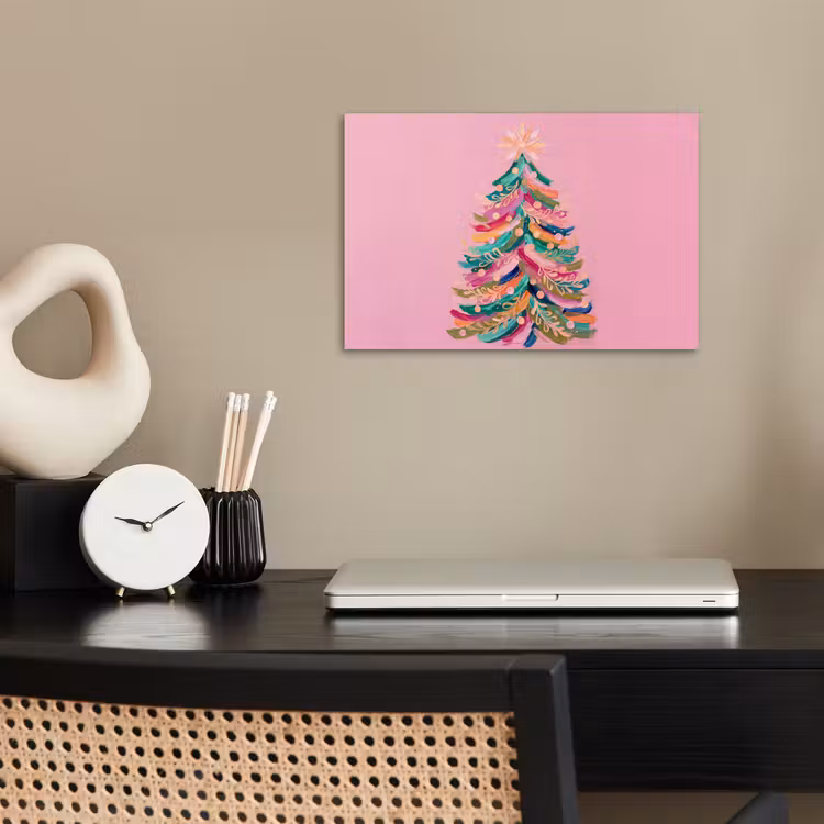 Poster - Kerstboom - Abstract - Kleurrijk — 2