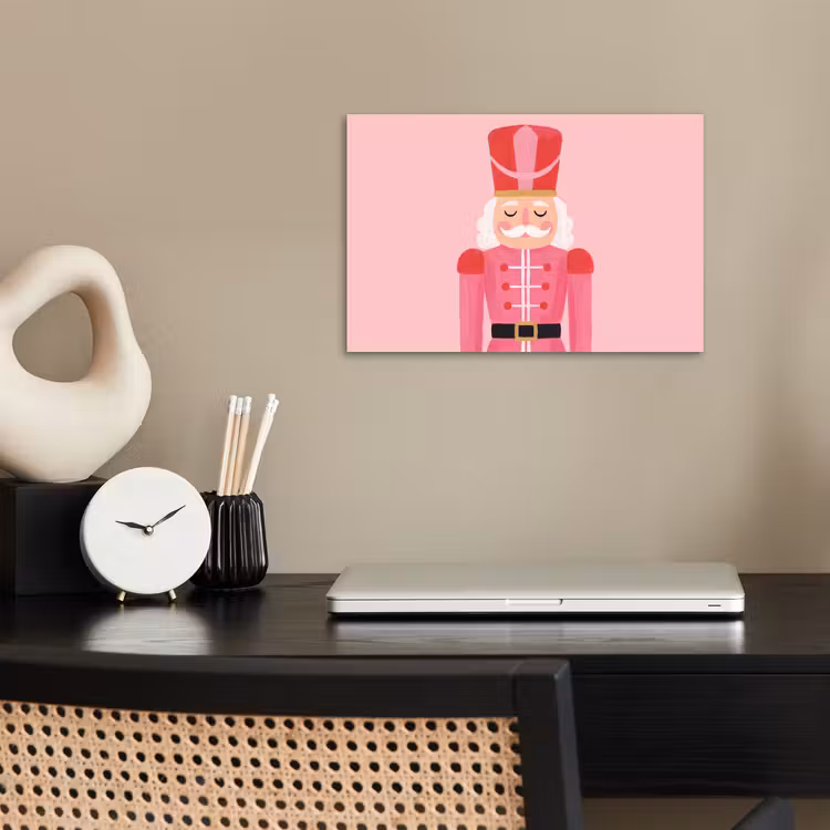 Poster - Notenkraker roze illustratie — 2