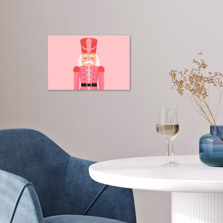 Poster - Notenkraker roze illustratie — 4