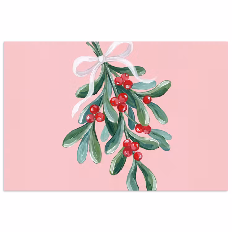 Poster - Plant - Kerst - Roze — 1
