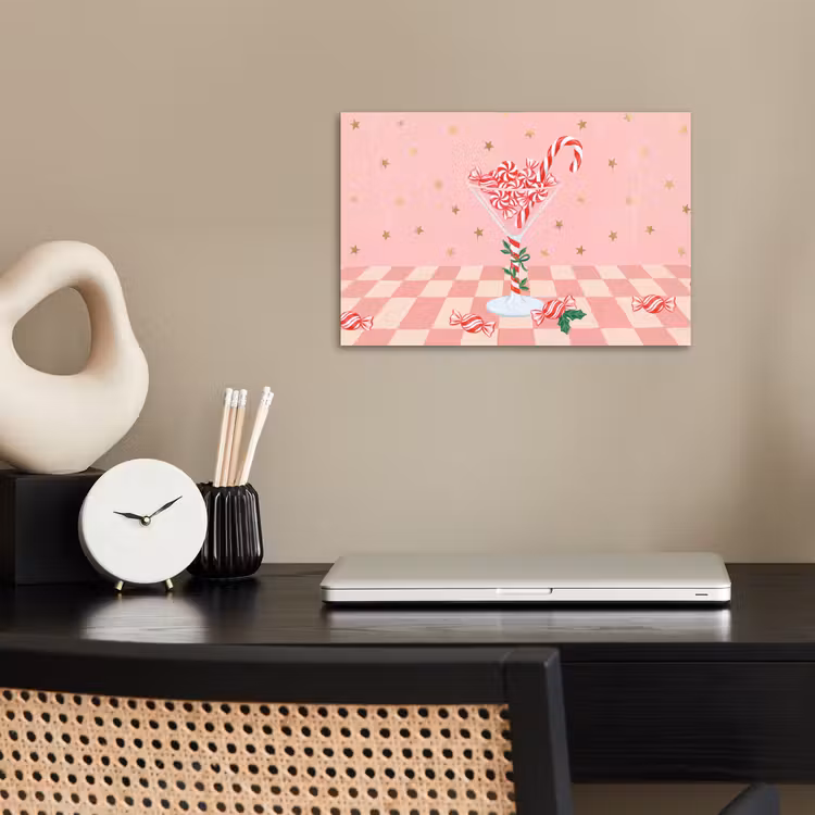Poster - Snoep - Glas - Roze — 2
