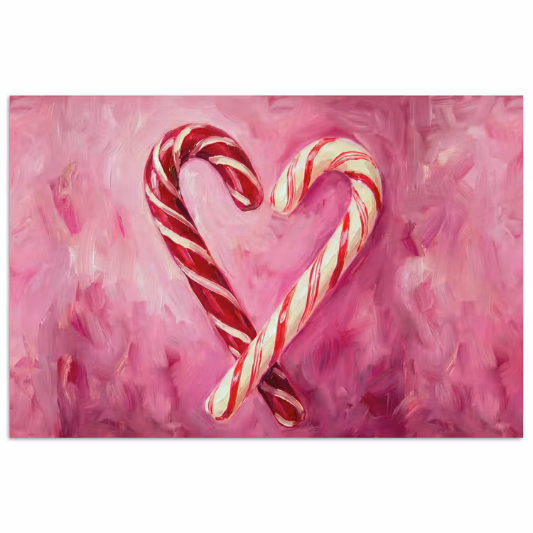 Poster - Snoep - Hart - Roze — 1