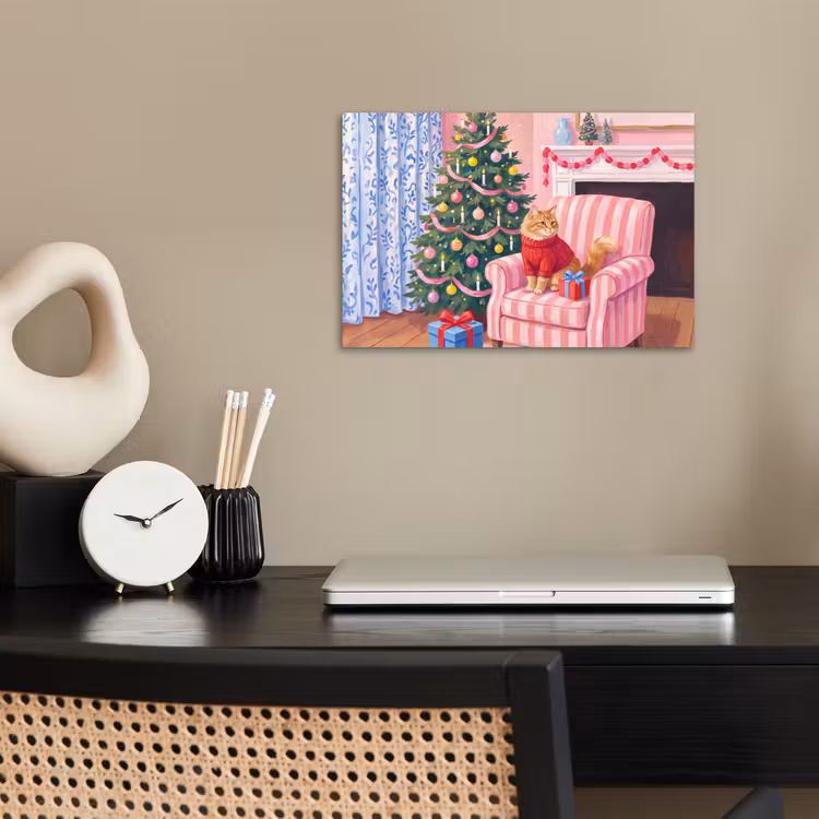 Poster - Kat - Kerst - Interieur — 2