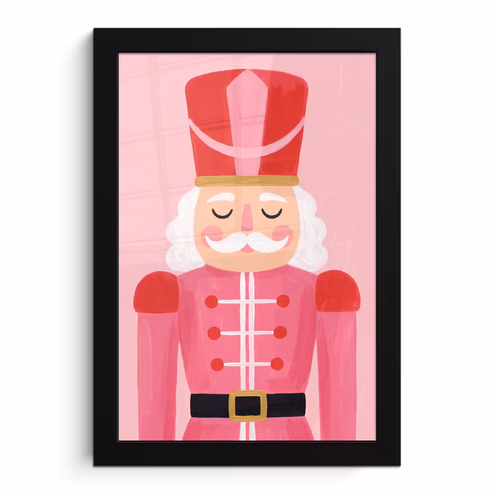 Poster met lijst - Notenkraker roze illustratie — 1