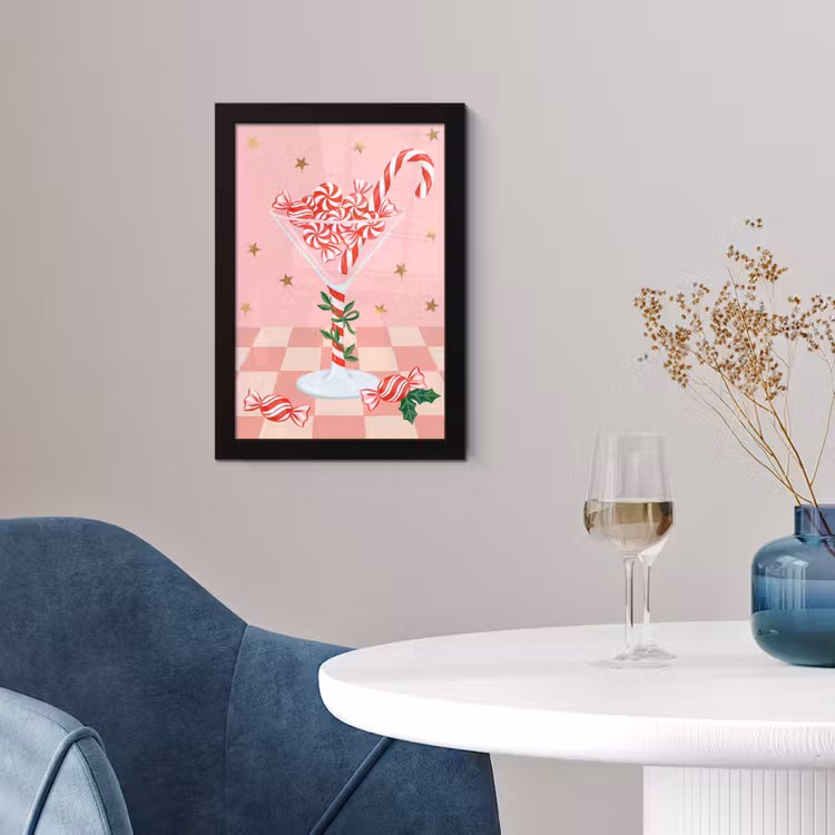 Poster met lijst - Snoep - Glas - Roze — 2