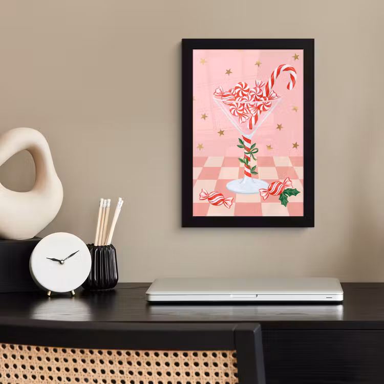 Poster met lijst - Snoep - Glas - Roze — 3
