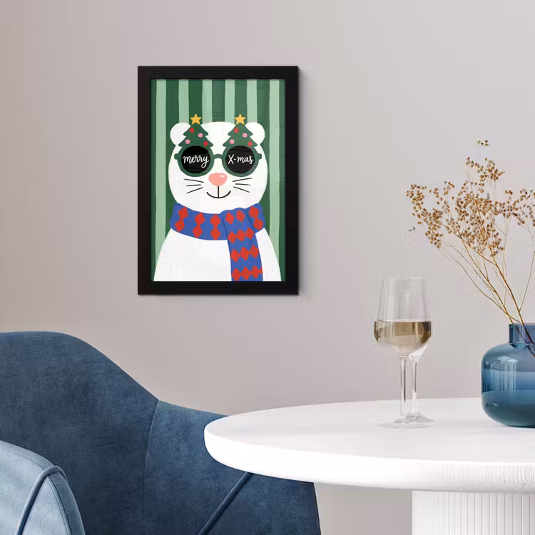 Poster met lijst - Dier - Winter - Cartoon — 2