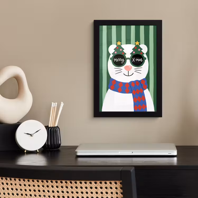 Poster met lijst - Dier - Winter - Cartoon — 3