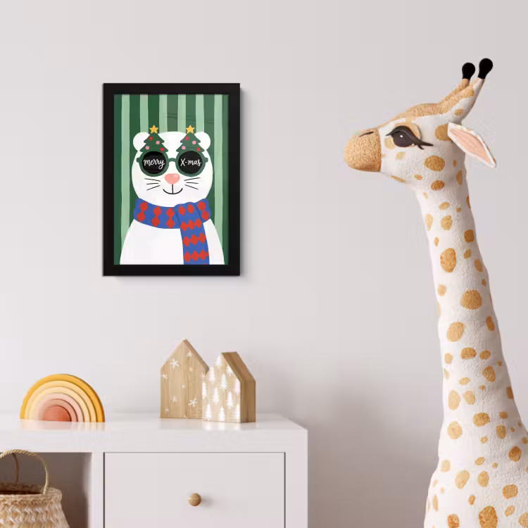 Poster met lijst - Dier - Winter - Cartoon — 5