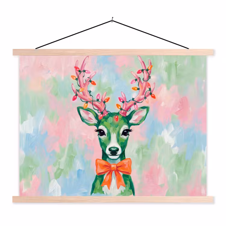 Schoolplaat - Hert - Kerst - Dieren — 1