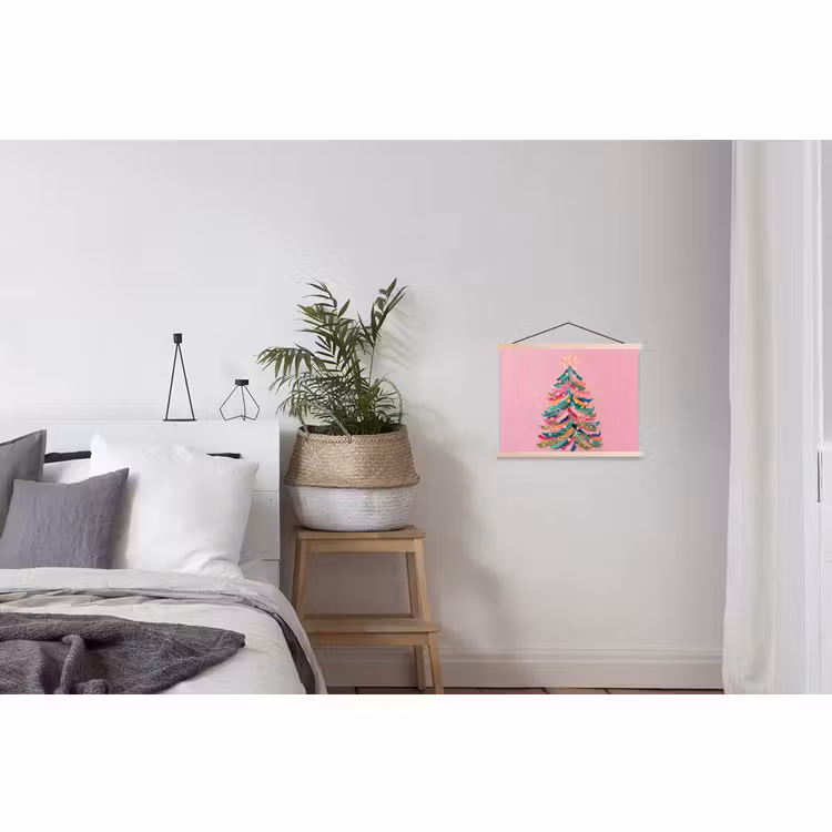 Schoolplaat - Kerstboom - Abstract - Kleurrijk — 2