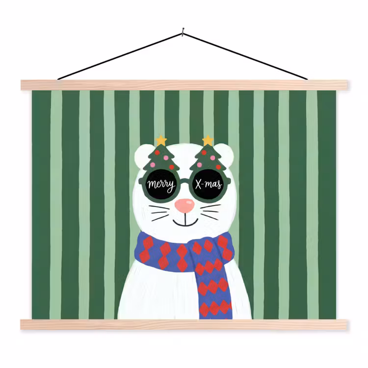 Schoolplaat - Dier - Winter - Cartoon — 1