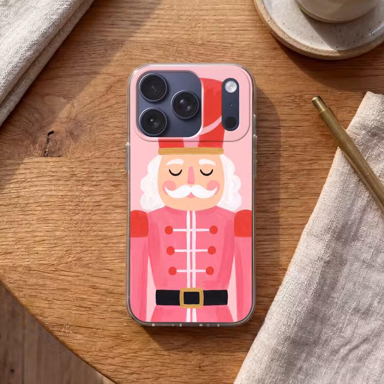 Telefoonhoesje - Notenkraker roze illustratie — 2