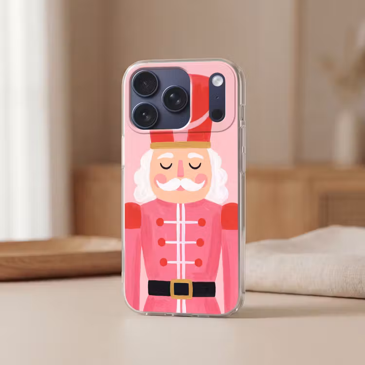 Telefoonhoesje - Notenkraker roze illustratie — 3