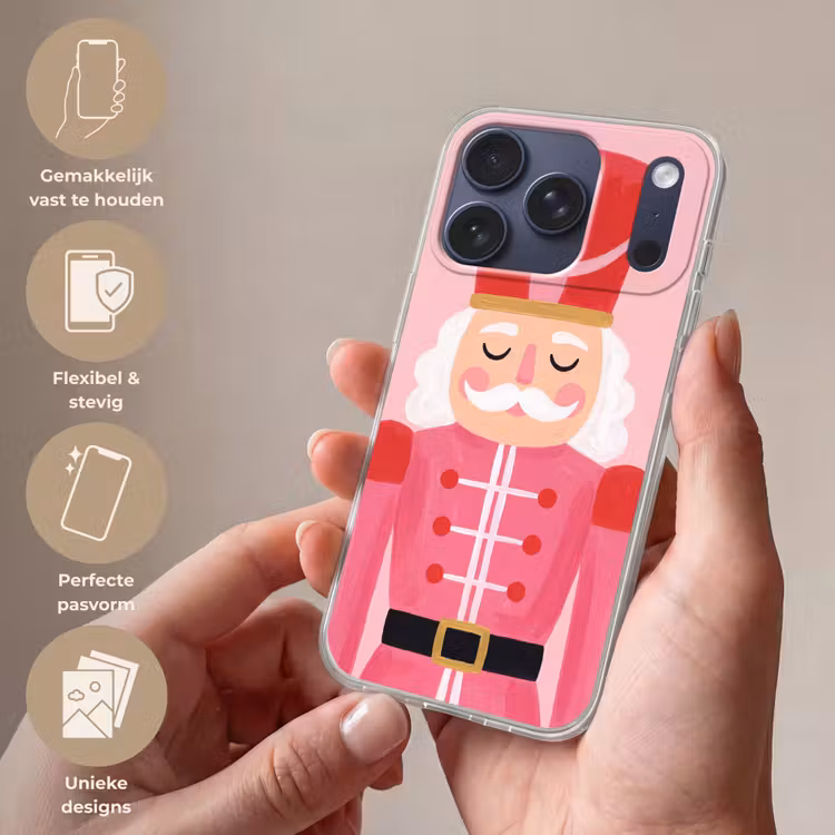 Telefoonhoesje - Notenkraker roze illustratie — 4