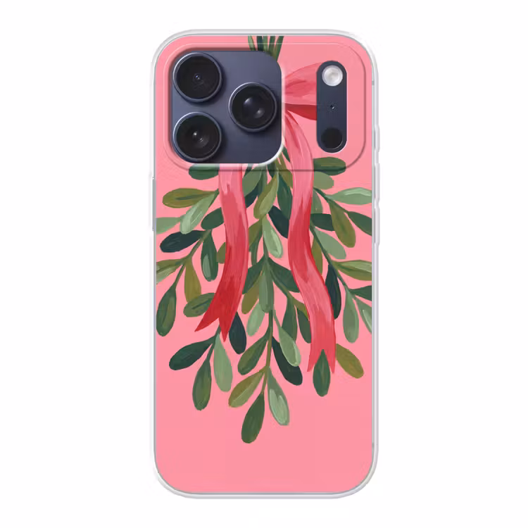 Telefoonhoesje - Plant - Lint - Roze — 1