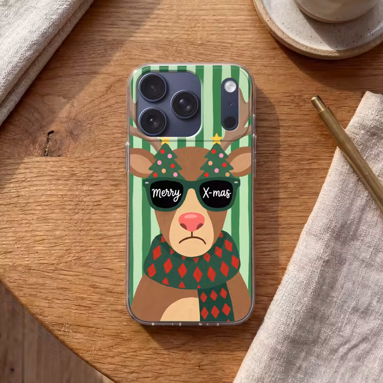 Telefoonhoesje - Rendier - Kerst - Illustratie — 2