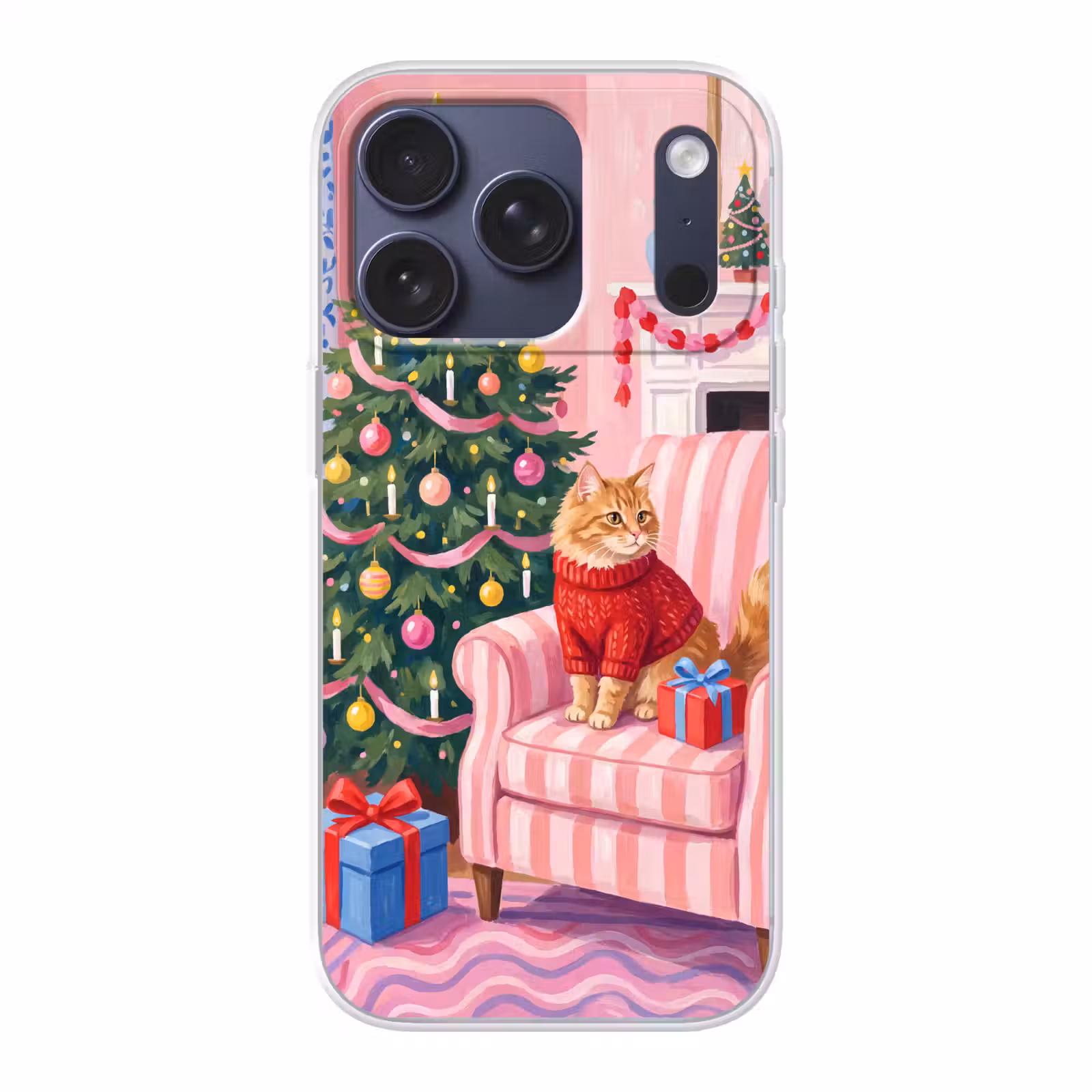 Telefoonhoesje - Kat - Kerst - Interieur — 1