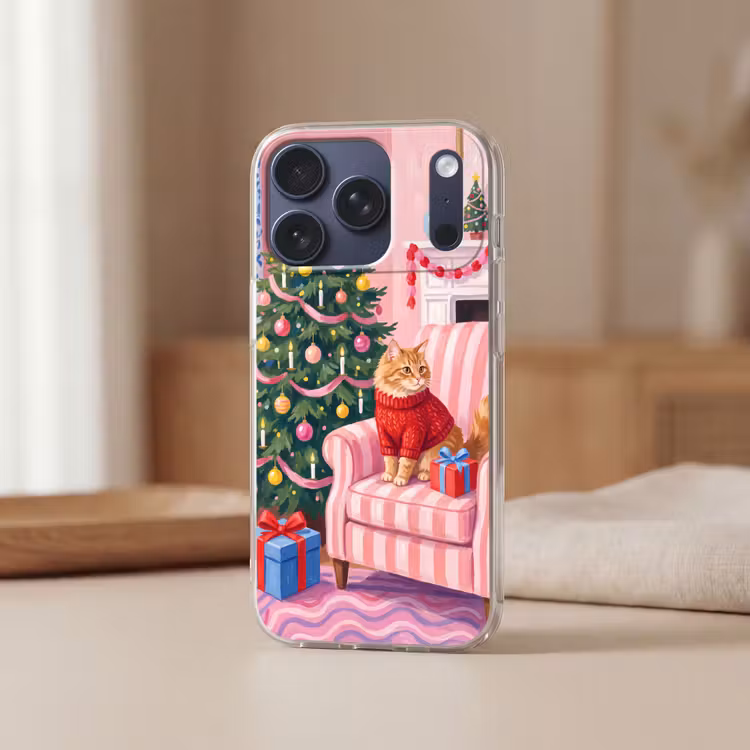 Telefoonhoesje - Kat - Kerst - Interieur — 3