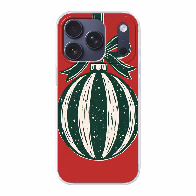 Telefoonhoesje - Kerstbal - Kerst - Rood — 1